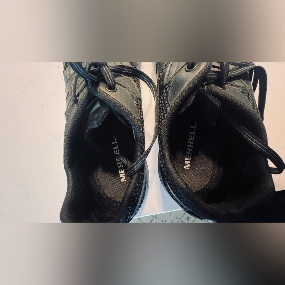 Merrell J50293 Men's Trail Glove 5 Sneaker Black Running Shoes size 10 - Picture 5 of 10